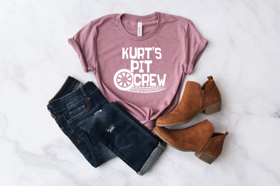 "Pit Crew" Racing Themed Personalized Birthday T-shirt
