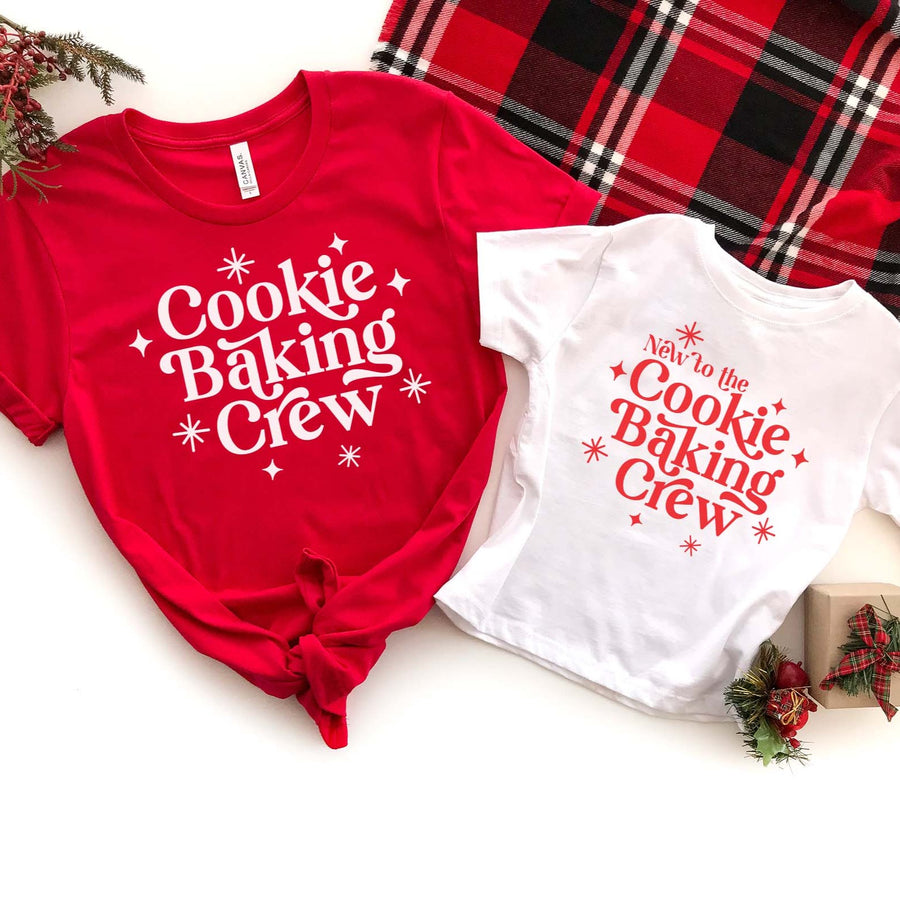 "Cookie Baking Crew" Family Christmas T-shirt