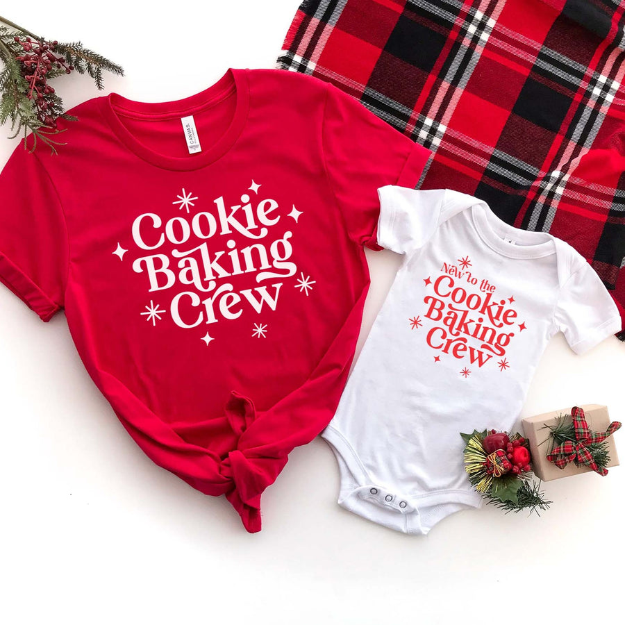 "Cookie Baking Crew" Family Christmas T-shirt