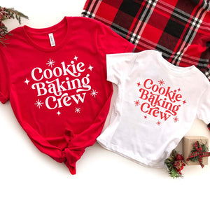 "Cookie Baking Crew" Family Christmas T-shirt