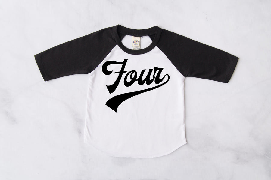 Four Baseball Raglan