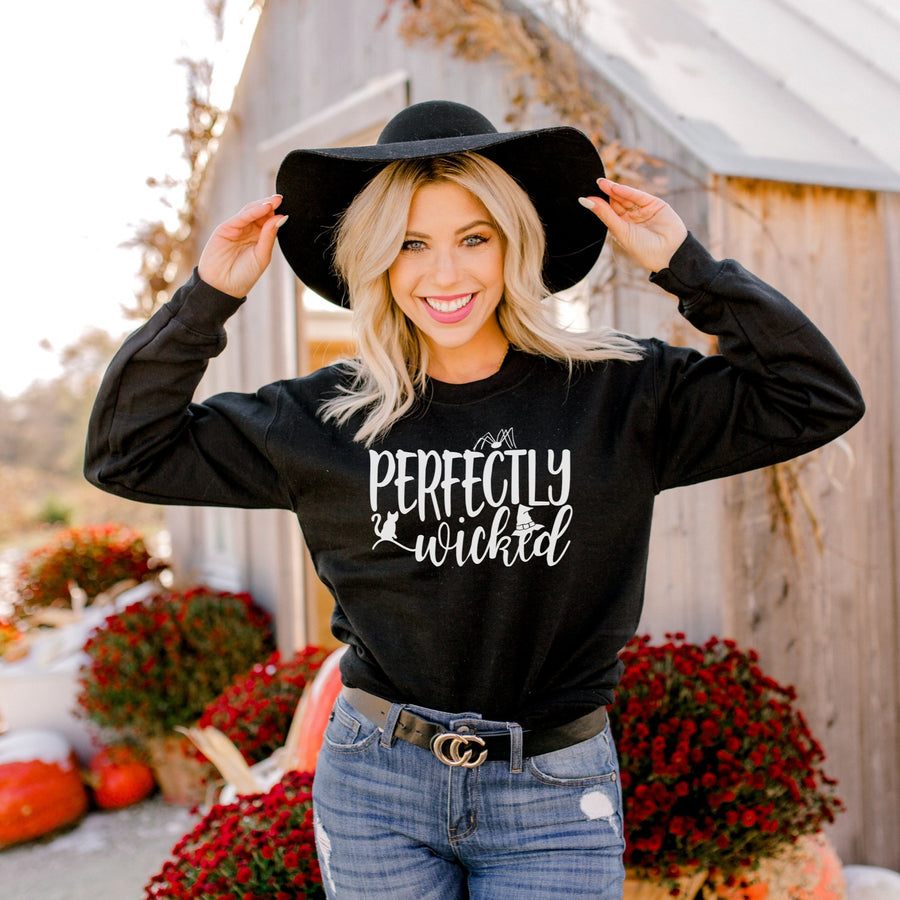 "Perfectly Wicked" Halloween Sweatshirts