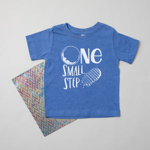 "One Small Step" Space Themed First Birthday T-shirt/Bodysuit