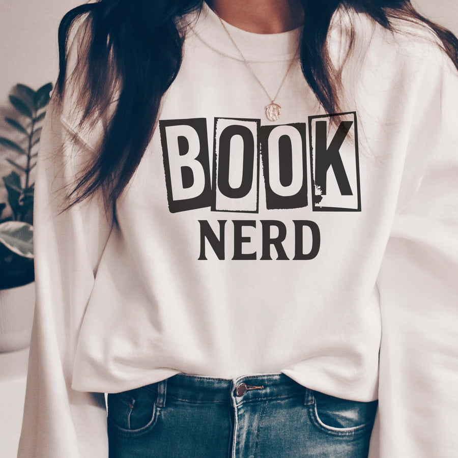 Book Nerd. Bookish. Sweatshirt. Gift for Readers. Book Club Gift. Christmas. Back to School. Teacher Gift. Book worm.