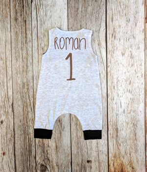 "One" Cookie Themed First Birthday Romper