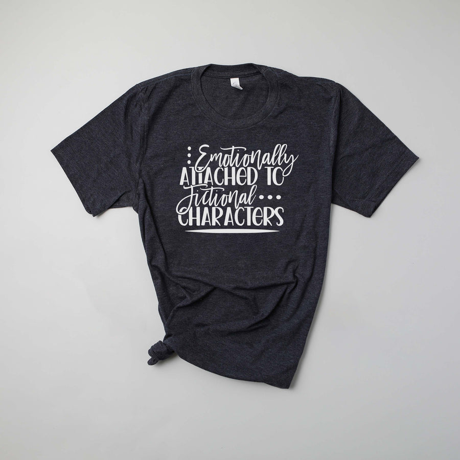 "Emotionally Attached to Fictional Characters" Reading T-Shirt