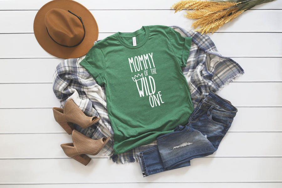 Cut Out "Mom, Dad of the wild one" 1st Birthday Family Shirts