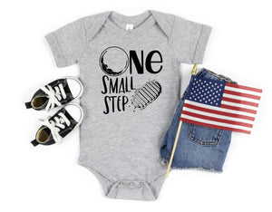 "One Small Step" Space Themed First Birthday T-shirt/Bodysuit