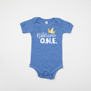 "Notorious One" Hip Hop Personalized First Birthday T-shirt/Bodysuit