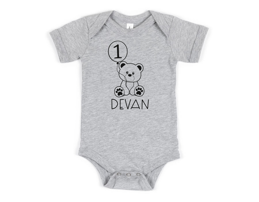 Teddy Bear Themed 1st Birthday T-shirt/Bodysuit