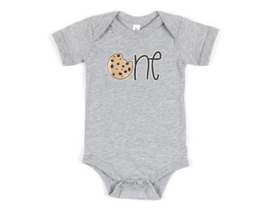 "One" Cookie Themed 1st Birthday Personalized T-shirt/Bodysuit