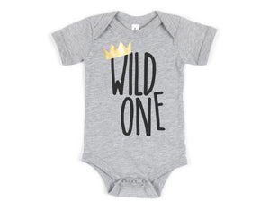 Wild One First Birthday Bodysuit