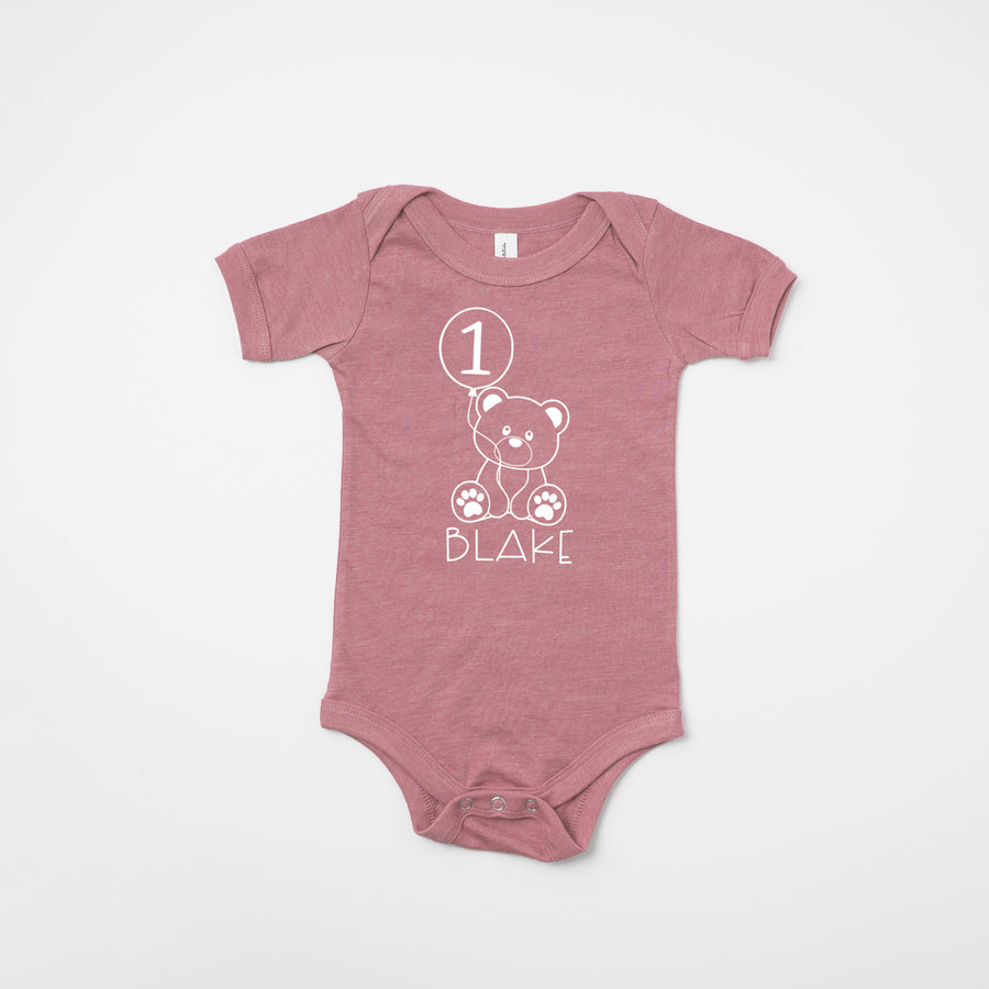 Teddy Bear Themed 1st Birthday T-shirt/Bodysuit