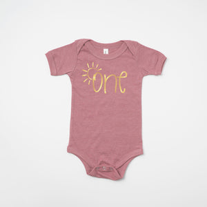 Sun "One" Sunshine Themed 1st Birthday T-shirt/Bodysuit