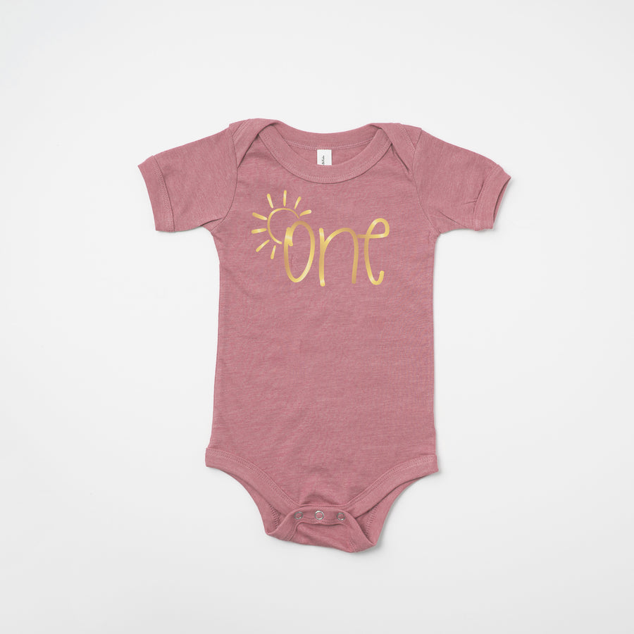 Sun "One" Sunshine Themed 1st Birthday T-shirt/Bodysuit