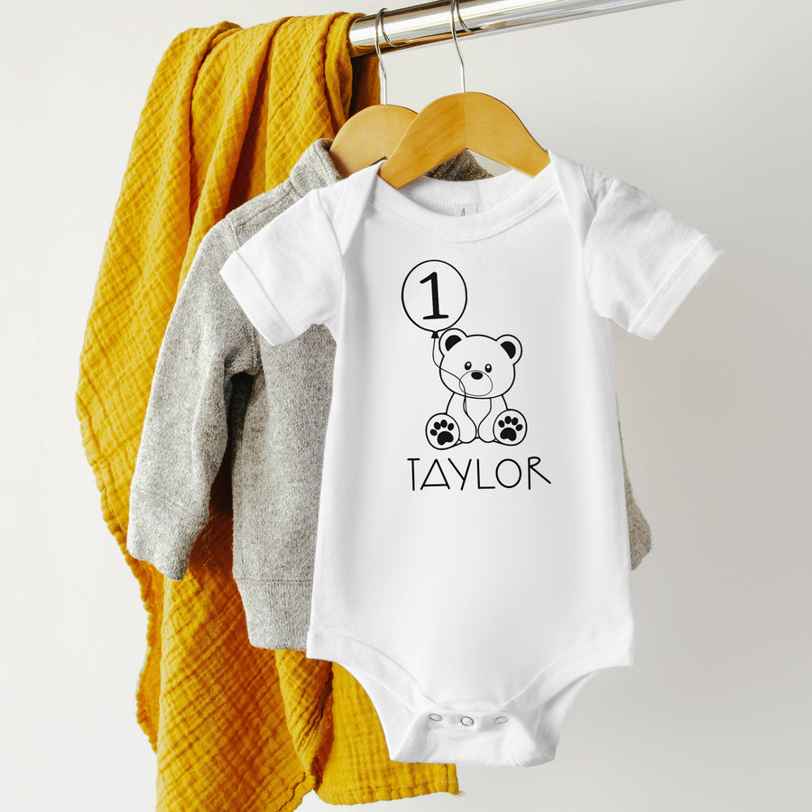 Teddy Bear Themed 1st Birthday T-shirt/Bodysuit