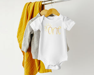 Sun "One" Sunshine Themed 1st Birthday T-shirt/Bodysuit