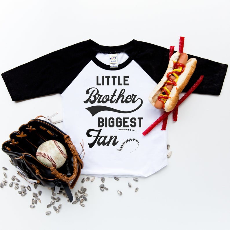 Little Brother or Sister "Biggest Fan" Baseball Raglan 4T-VIP