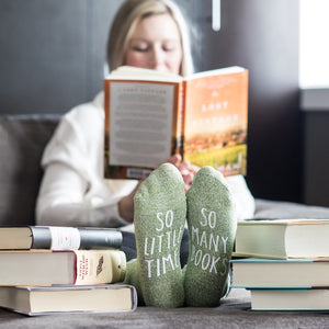 "So Many Books...So Little Time" Reader's Gift Socks