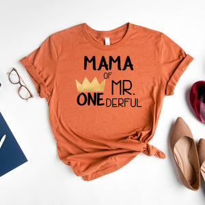 "Mom, Dad of Mr. Onederful" Custom 1st Birthday Family Shirts