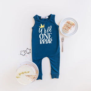 New "Wild One" 1st Birthday Slim Fit First Birthday Romper