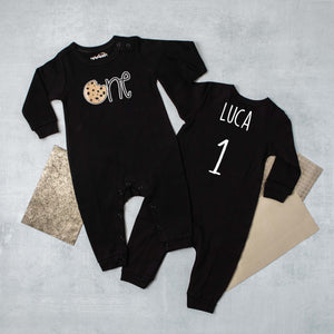 Long Sleeve Cookie First Birthday Romper