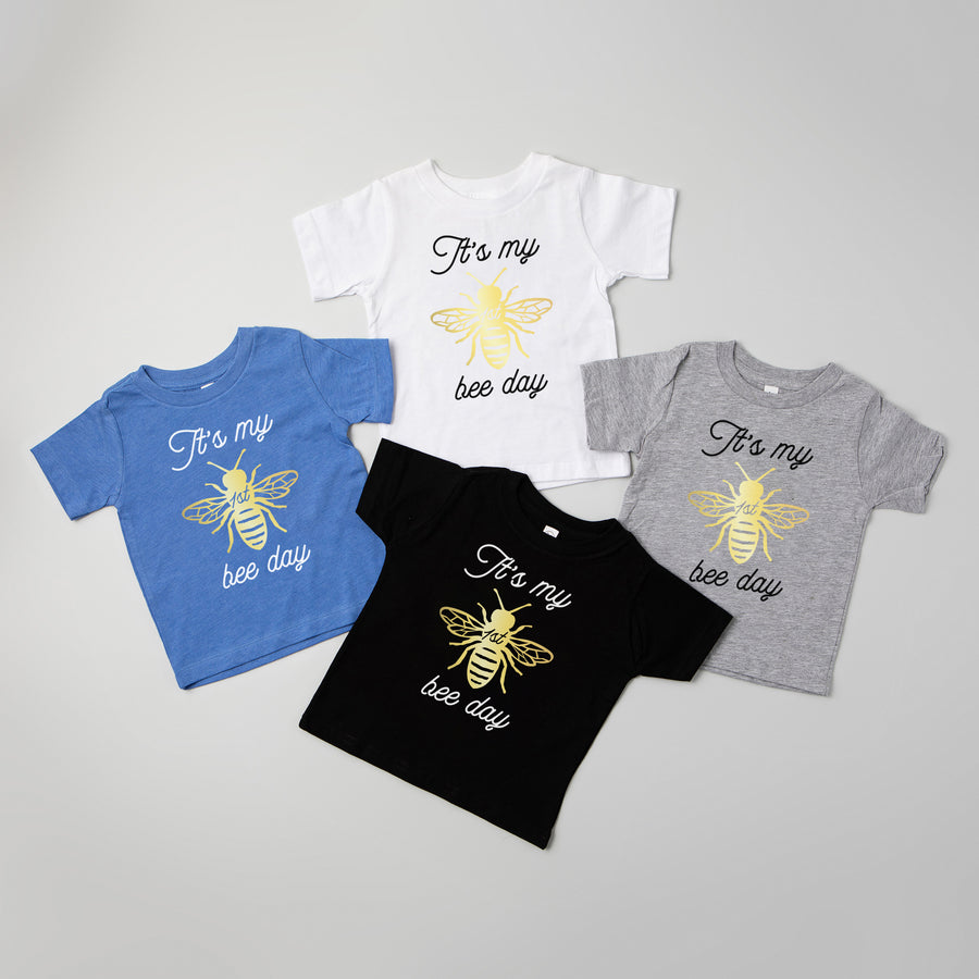 "It's My 1st Bee Day" Personalized First Birthday T-shirt/Bodysuit