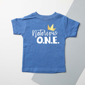 "Notorious One" Hip Hop Personalized First Birthday T-shirt/Bodysuit