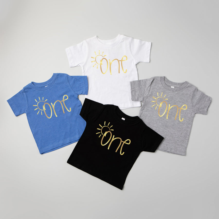"One" Sunshine Themed 1st Birthday T-shirt/Bodysuit