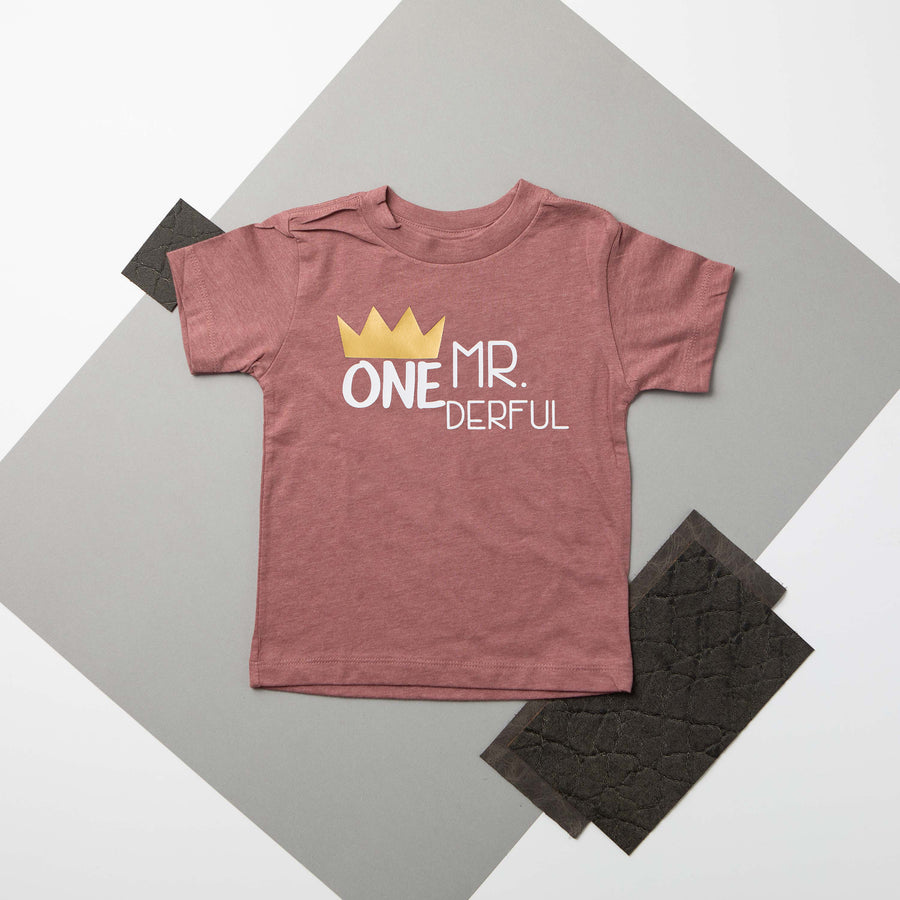 "Mr. Onederful" First Birthday Bodysuit/T-Shirt