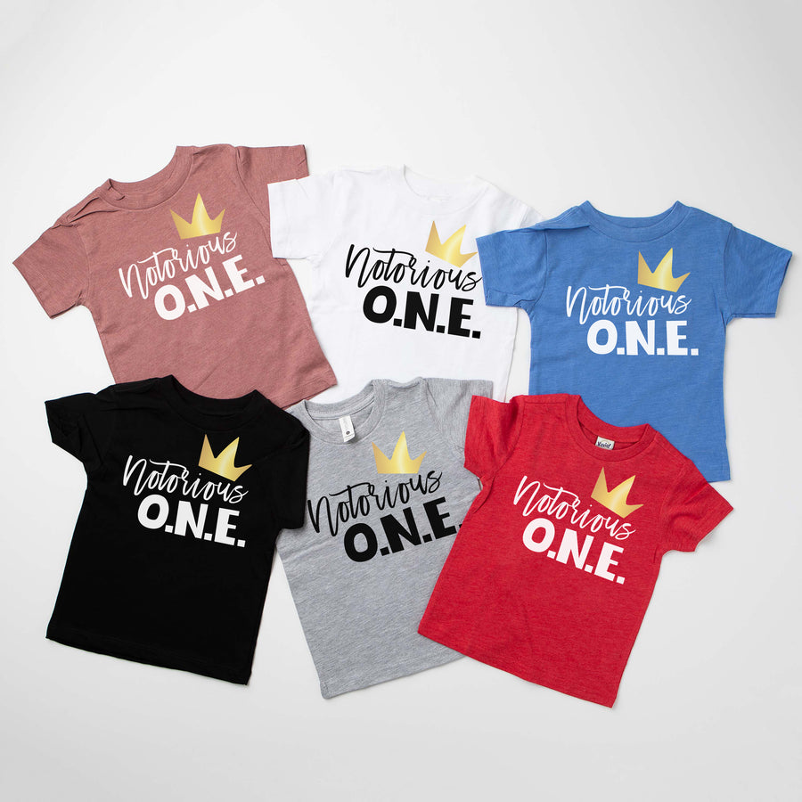 "Notorious One" Hip Hop Personalized First Birthday T-shirt/Bodysuit