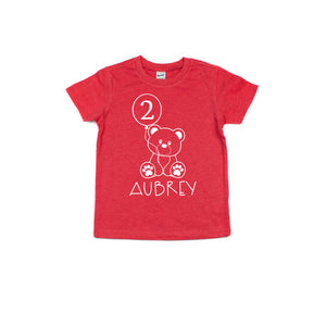 Teddy Bear Themed 2nd Birthday T-shirt