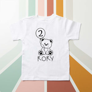 Teddy Bear Themed 2nd Birthday T-shirt