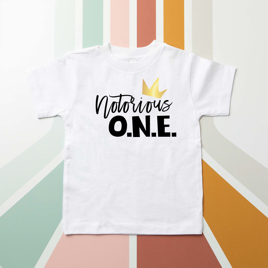 "Notorious One" Hip Hop Personalized First Birthday T-shirt/Bodysuit