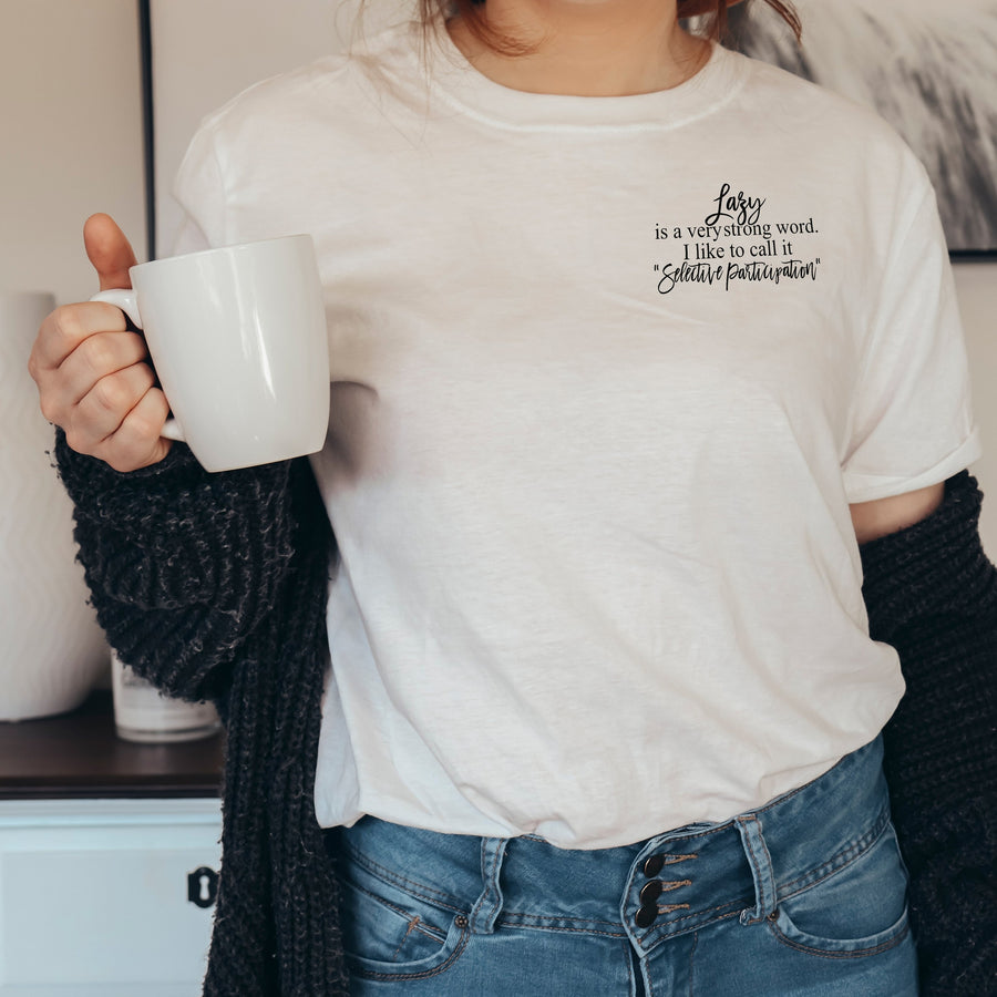 Pocket Logo "Lazy" Women's T-Shirt