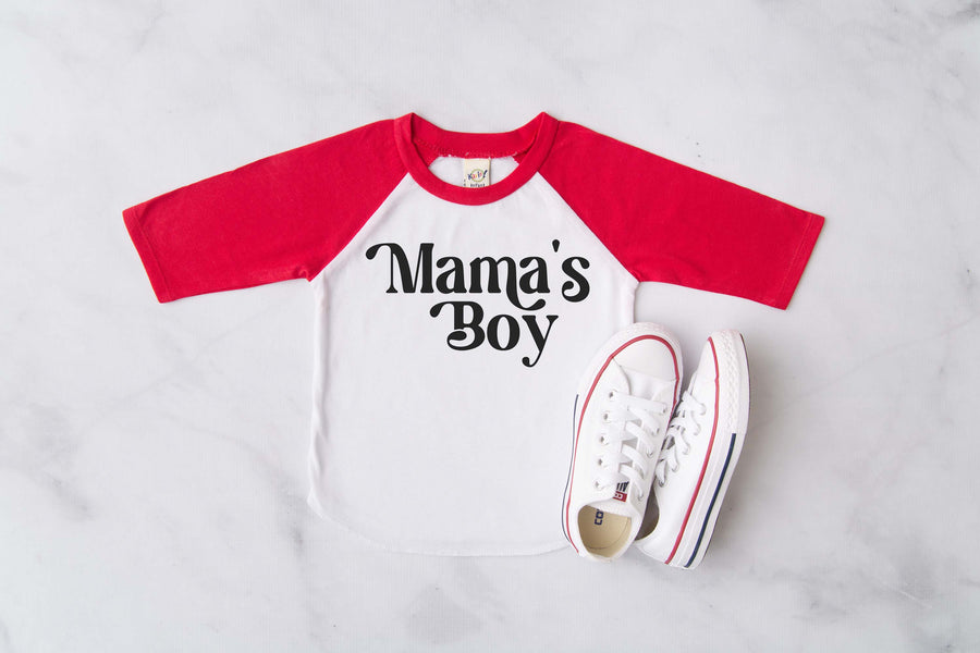 "Mama, Mama's Boy/ Girl" Mommy and Me Valentine's Day Raglan