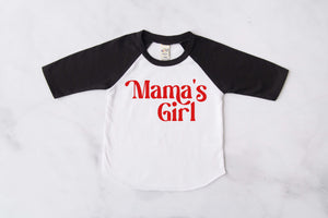 "Mama, Mama's Boy/ Girl" Mommy and Me Valentine's Day Raglan