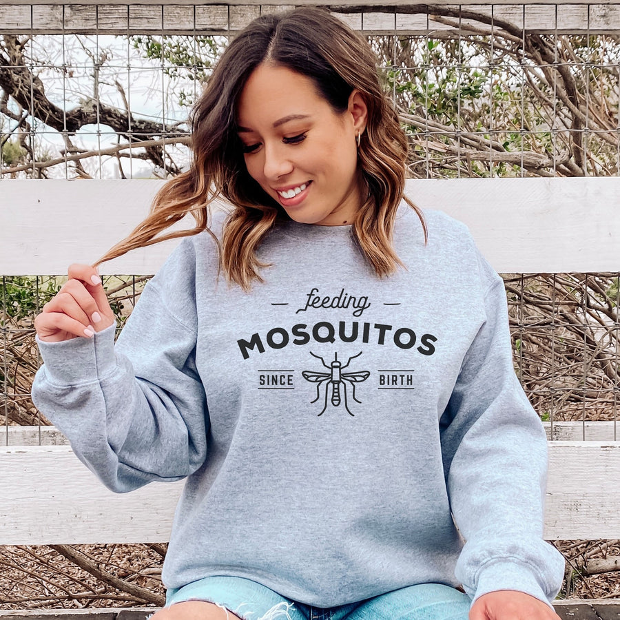 "Feeding Mosquitos" Camping Sweatshirt