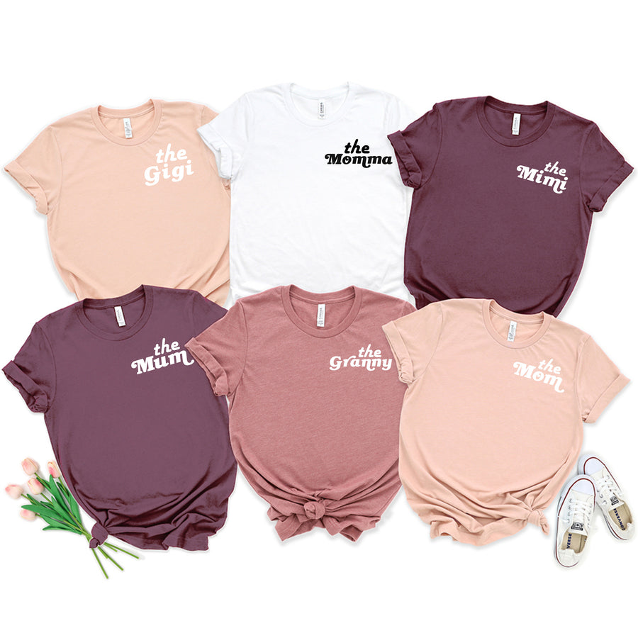 Mother's Day Matching Tee for Mom, Grandma, Aunt