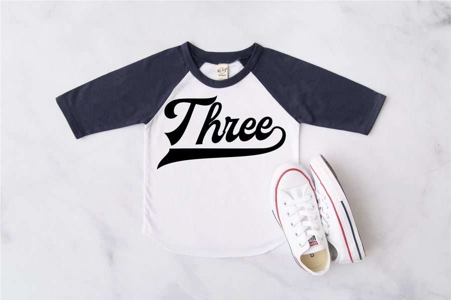 Three Baseball Raglan