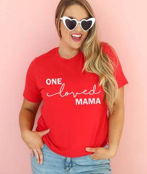 "One Loved Mama & Mama's Little Love" Valentines Day T-shirt/Bodysuits