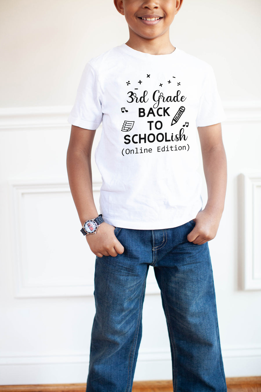Back to School. First Day of School Shirt for Kids. Kindergarten, 1st Grade, 2nd Grade, 3rd Grade, 4th Grade, 5th Grade. Quarantined School.