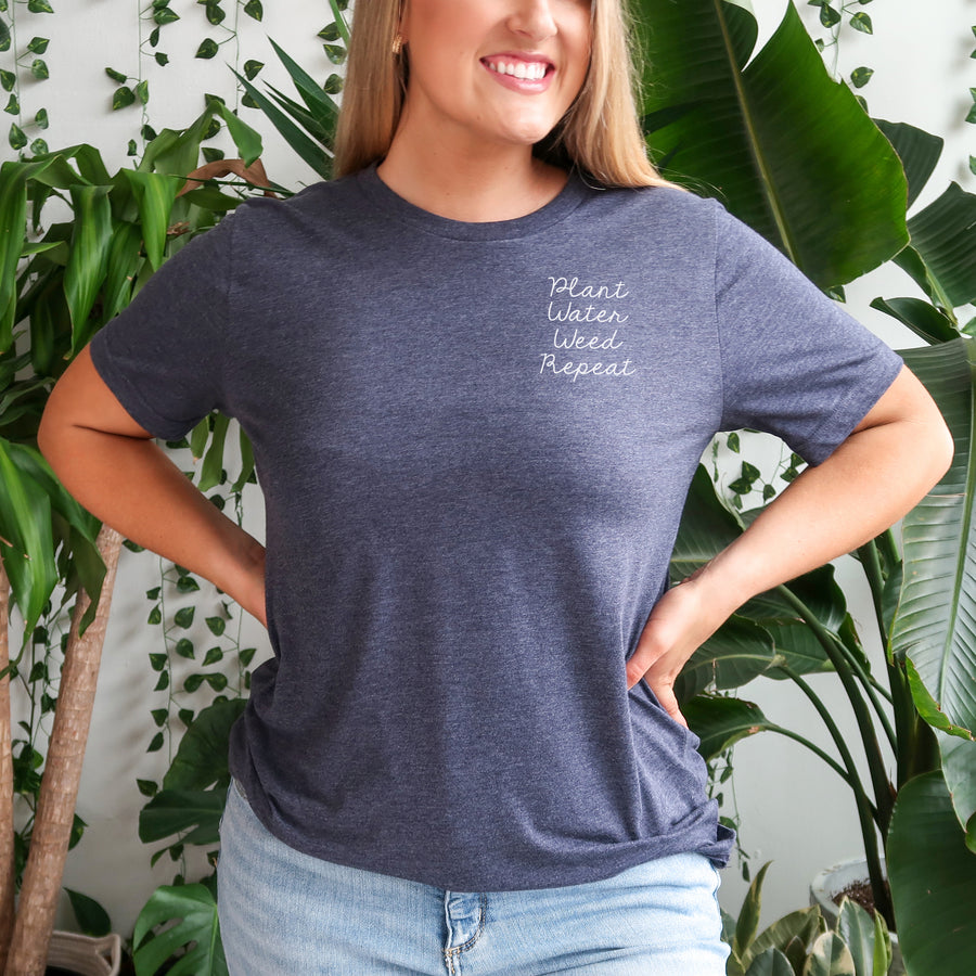 "Plant Water Weed Repeat" Gardening T-Shirt