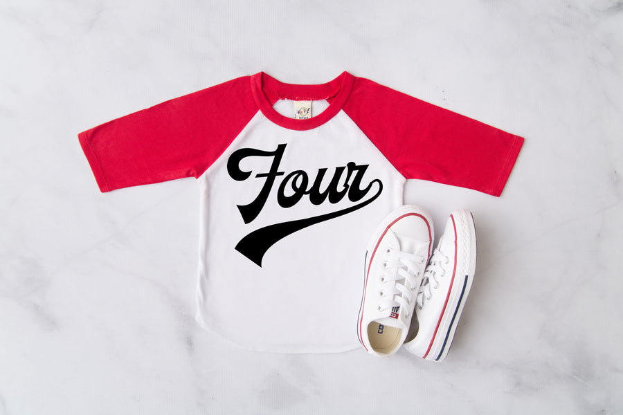 Four Baseball Raglan