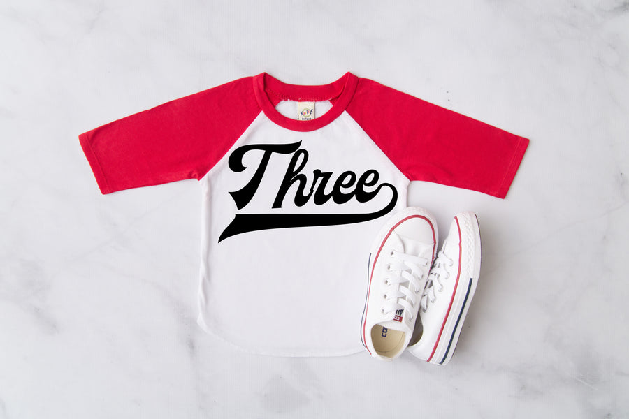 Three Baseball Raglan