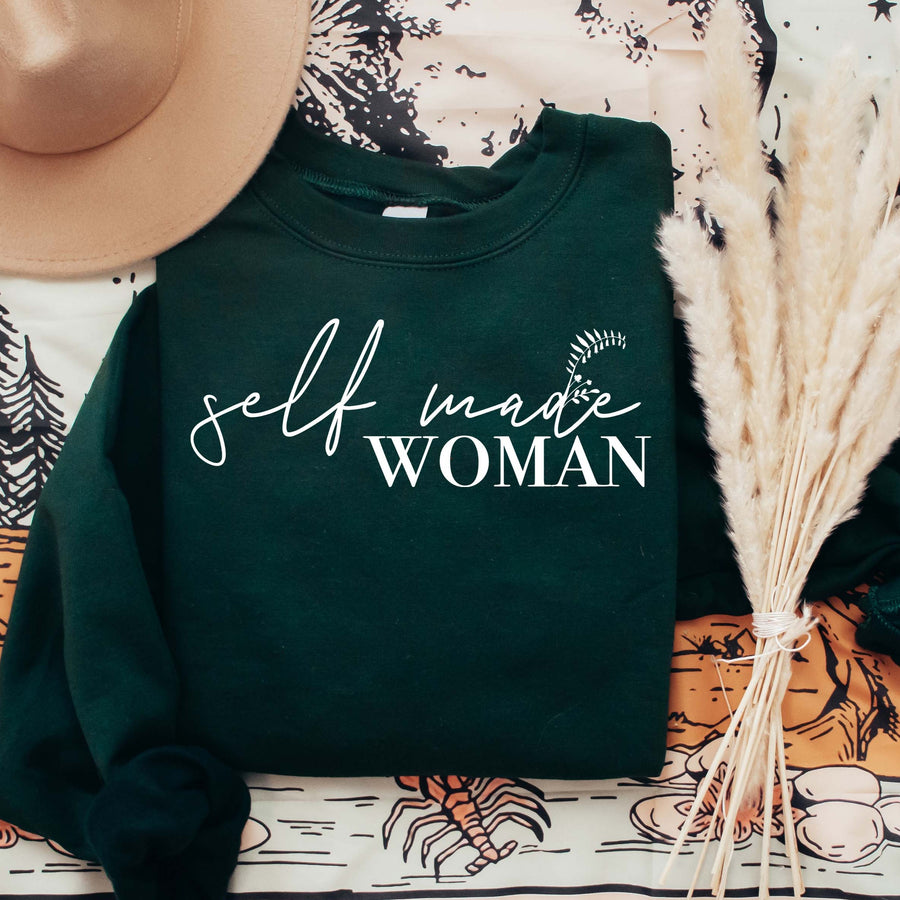 "Self-Made Woman" Women's Empowerment Sweatshirt