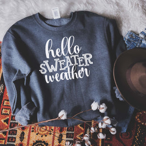 "Sweater Weather" Fall Halloween Sweatshirts