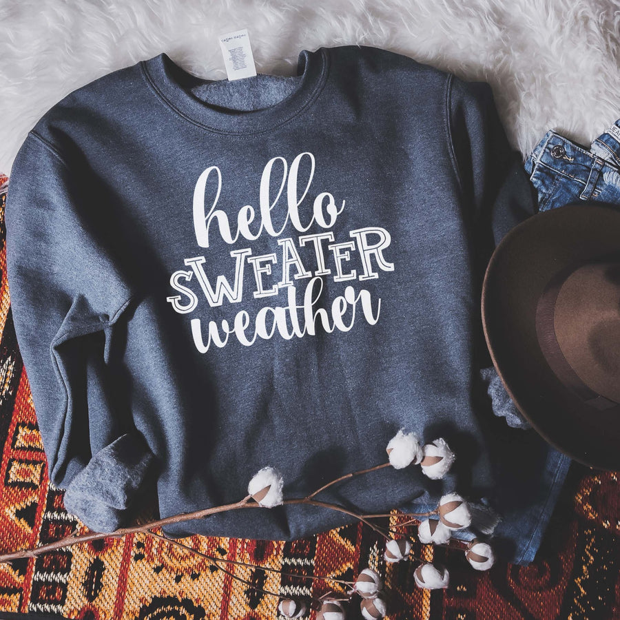 "Sweater Weather" Fall Halloween Sweatshirts