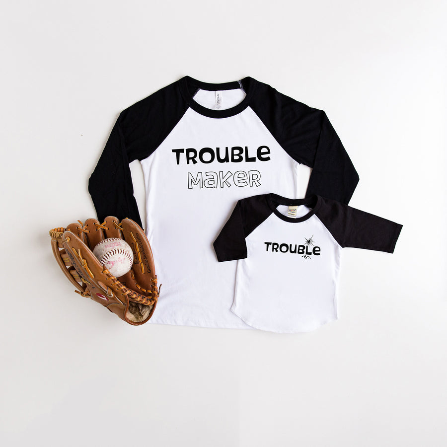 Trouble Family Raglan
