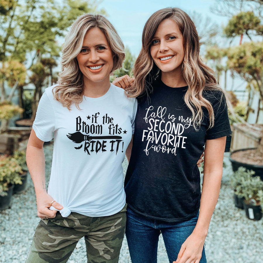 "If the Broom Fits" Halloween T-Shirt